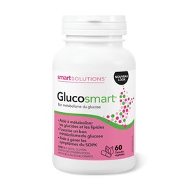 Lorna Vanderhaeghe Smart Solutions Glucosmart Capsules, Promotes a Healthy Glucose Metabolism and Helps Manage Symptoms of PCOS. With 600 mg D-Chiro-Inositol, Gluten-Free, Soy-Free, No Artificial Preservatives or Sweeteners, 60 Count