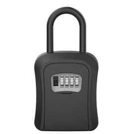 Surfing Car Key Holder Surfing Car Key Holder Key Holder Car Necklace Waterproof Key Box Entrance Padlock Key Box Dial Wall Hanging PIN Code Hidden Key Case Outside Storage Black