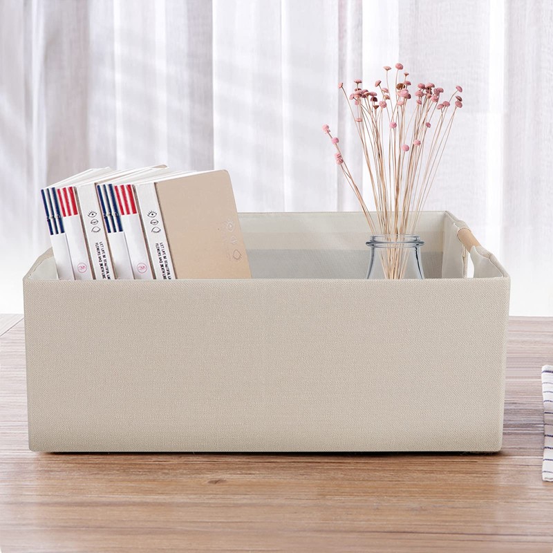 ANMINY 4PCS Storage Baskets for Organizing Collapsible Fabric Storage Bins