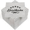 HEKU 100 napkins, 3-ply, 33 x 33 cm, star kitchen,