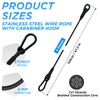 SDTC Tech 2-Pack Vinyl Coated Stainless Steel Wire Rope with