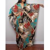 Bsubseach Women's Ethnic Print Kaftan Beach Dress Plus Size Beach