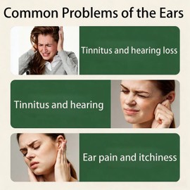 Natural Ear Care Drops for Tinnitus Relief, Gentle Formula with Natural Ingredients to Stop Ringing & Soothe Ear Pain, Safe for Sensitive Ears