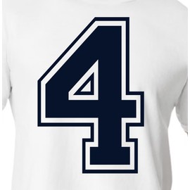 6" Blue Shades Iron on Numbers for Clothing,Jersey Numbers,Large Iron on Numbers for Jersey Heat Transfer Numbers for Sports Uniform Basketball Football T-Shirt (Style C) (Navy Blue_4)