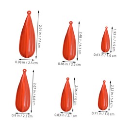 BESPORTBLE 6pcs Fishing Practice Plugs Bass Lure Kit for Casting Skills Improvement Plugs Soft Bait Lures Hard Baits