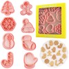 8 Pieces Christmas Cookie Cutters Set Christmas Cookie Cutters Plastic