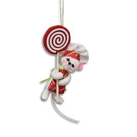 Annalee Holiday Sweets Mouse, 3 inch Christmas Ornament