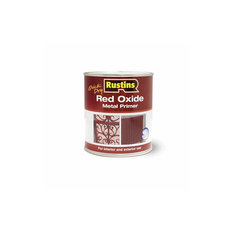 Rustins REDOW500 Quick Dry Red Oxide 500ml, 500 ml