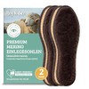 Hey Nature 2 Pairs Merino Wool Insoles Warm Natural Heat