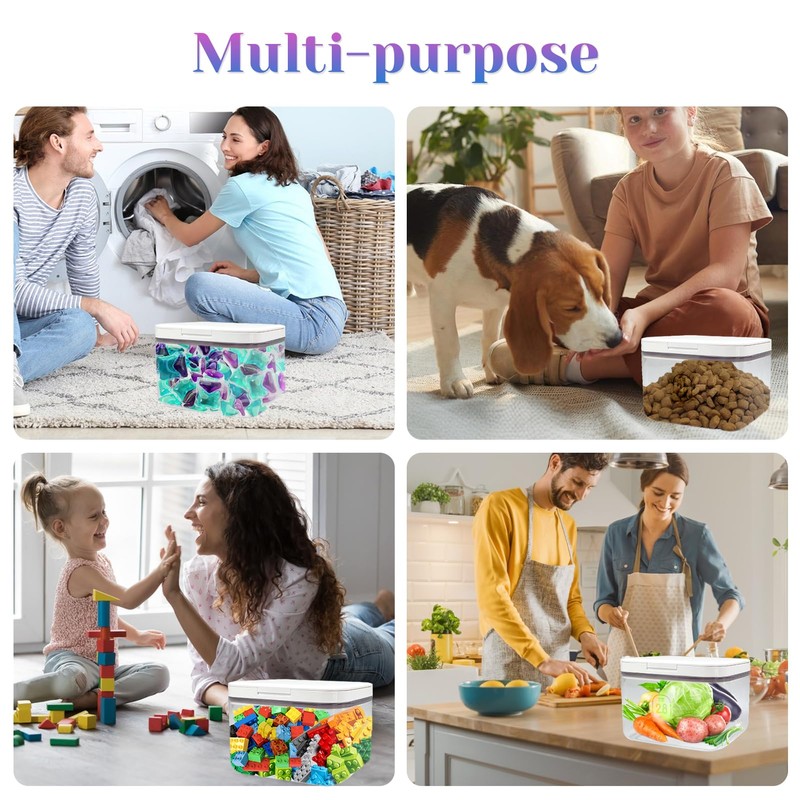 94oz /2.8L Laundry Pods Container With One-Press Lid for Laundry