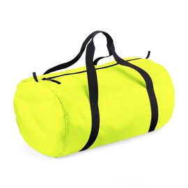 BagBase BG150 Packaway Barrel Bag – Fluoreszierendes Gelb/Schwarz