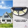 Importeek Lampara Reflector Solar Luz Led Jardin Exterior Pared Sensor