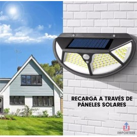 Importeek Lampara Reflector Solar Luz Led Jardin Exterior Pared Sensor