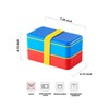 EuphoCorner Double layered building block lunch box
