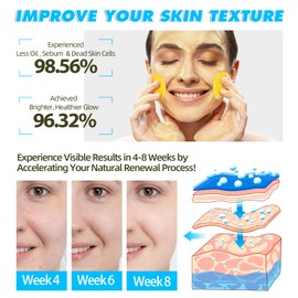 Kojic Acid and Turmeric Cleansing Pads, 60Pcs Turmeric Cleansing Pads, Balance Skin Oil, Suitable for Face & Body