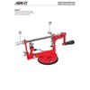 Avanti 12916 Apple Peeling Machine, Red