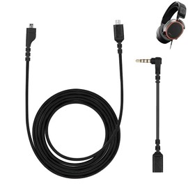 Replacement Cable for Arctis Headset, Audio Cord Compatible with Arctis 3, Arctis 5, Arctis 7, Arctis Pro Wireless, Arctis Pro Gaming Headset, with Detachable 3.5mm Audio Cable 4.92FT