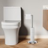 Toilet Paper Holder Stand, Freestanding Tissue Roll Holder for Bathroom,