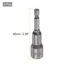 sourcing map Quick-Change Nut Driver Bit, 7/16" Hex Shank 1/4"