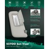 SCITOO Left Driver Side Auto Sun Visor Assembly Replacement for