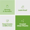 Comfy Package [15 Count - 12 oz. Reusable Plastic Juice