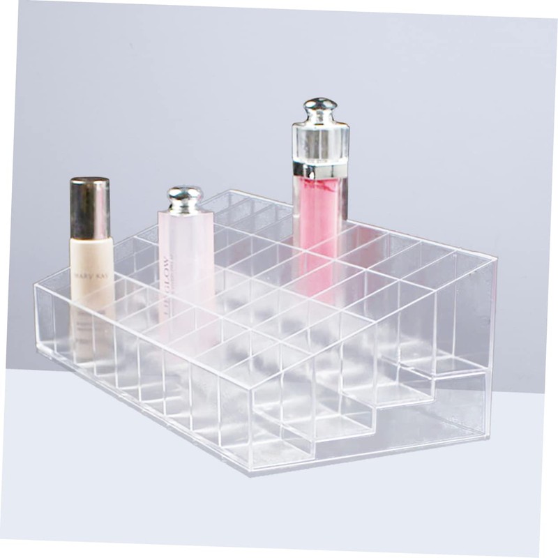 Baluue Clear Lipstick Organizer Space Makeup Storage Display Stand for