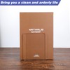 16 Pcs Bookends Clear Acrylic Bookends for Shelves Heavy Duty