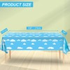 Blue Party Table Cloth Plastic Table Cover 274 x 137
