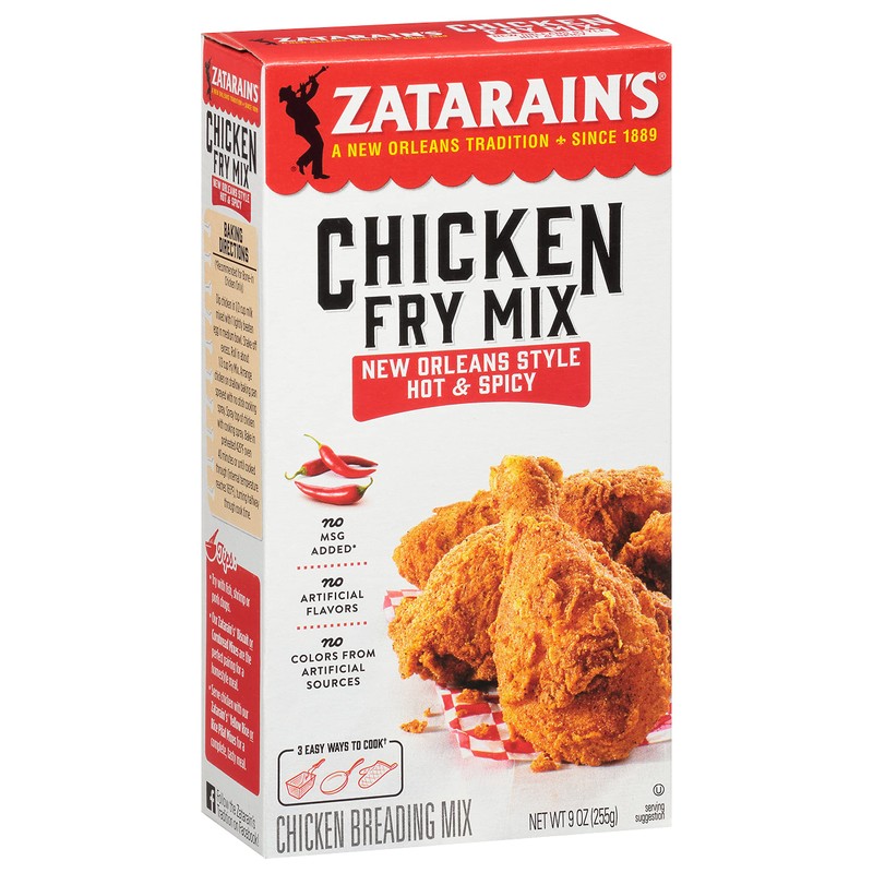 Zatarain's New Orleans Style Hot & Spicy Chicken Fry Mix,