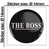 SkinoEu 2 x Diameter 14 mm Sticker The Boss Key