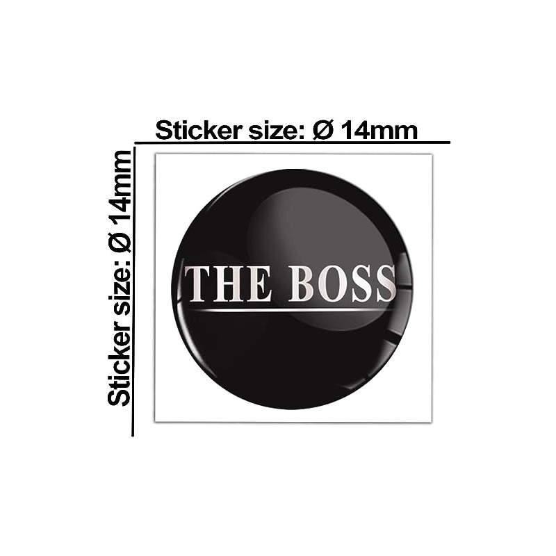 SkinoEu 2 x Diameter 14 mm Sticker The Boss Key