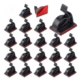 Estuchelandia 50 Pzs Clip Organizador Ajustable Cables Autoadhesivo Sosten