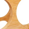 Relaxdays Bamboo Wine Rack, 6 Bottles, Wine Stand for Kitchen,