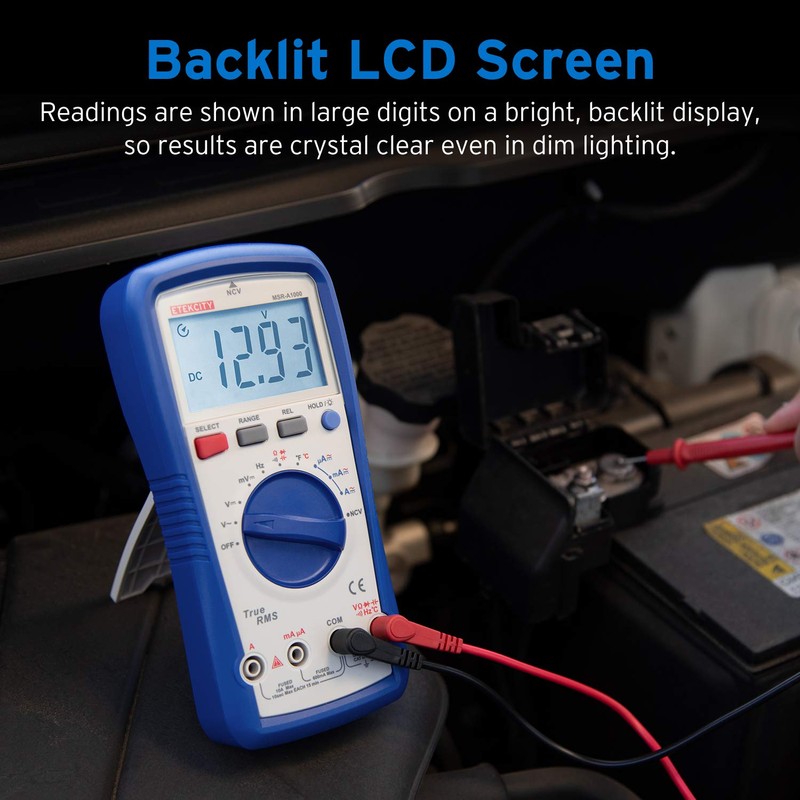 Etekcity Professional Digital Multimeter A1000, TRMS 6000 Counts Manual Auto