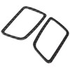 2pcs Carbon Fiber Dashboard Air Vent Cover Trim Paste Installation