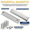 6pcs, Large Oblong Neodymium Rectangular Pot Magnets - Strong Holding