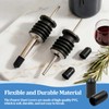Pourers Dust Covers,50 PCS Pour Spot Caps,Liquor Spout Covers, Olive