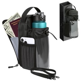 JEYODA Powerful Magnetic Gym Bag Gym Water Bottle Pouch, Portable Water Bottle Carrier for Gym, Travel, Work, Sports, Multi-functional, Super Strong Load Capacity, Compatible with Many Types of