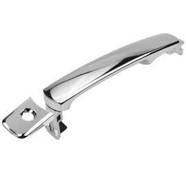 MotorbyMotor Front Left Exterior Door Handle Fits for Nissan Murano/Rogue,Infiniti FX35/FX45/G35 Driver Side Outer Door Handles with Keyhole (Chrome Silver)
