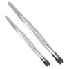 Mikinona 2pcs Stainless Steel Stamp Tweezers Craft Tweezers for Stamp