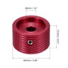 sourcing map 2 Pcs Aluminium Potentiometer Knobs, 1/4" (6mm) Universal