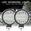 WWM 72W 2Pcs Car LED Work Light Waterproof 24-LED Round