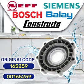 Lid of the salt compartment in the dishwasher with the original code 00165259 165259 for Bosch for Siemens dishwashers, made in the EU, guarantee 10 years MONTERAL