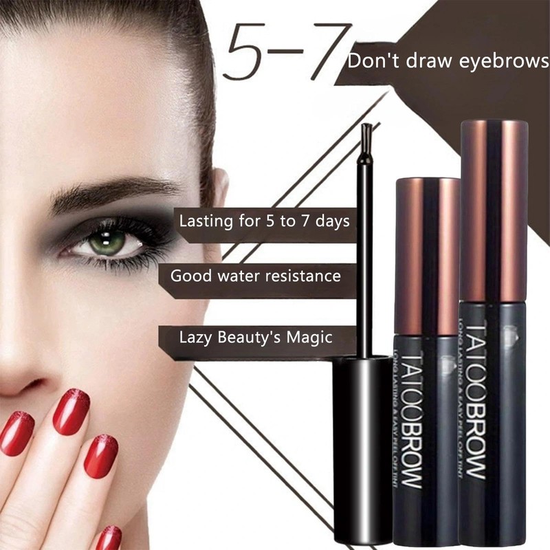 Light Brown Tattoo Brow Peel Off Gel Tint - Semi-Permanent,