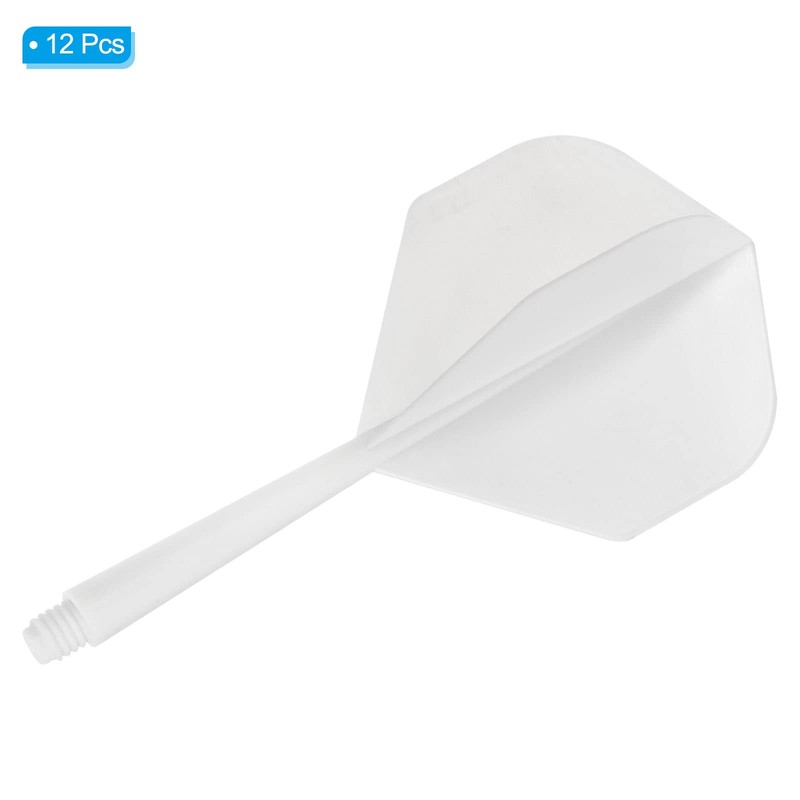 PATIKIL 12 Piece Integrated Dart Shaft and Flight Lightweight Plastic