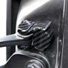 JOSHELA for Jeep JL Black Carbon Fiber Door Limiter Cover