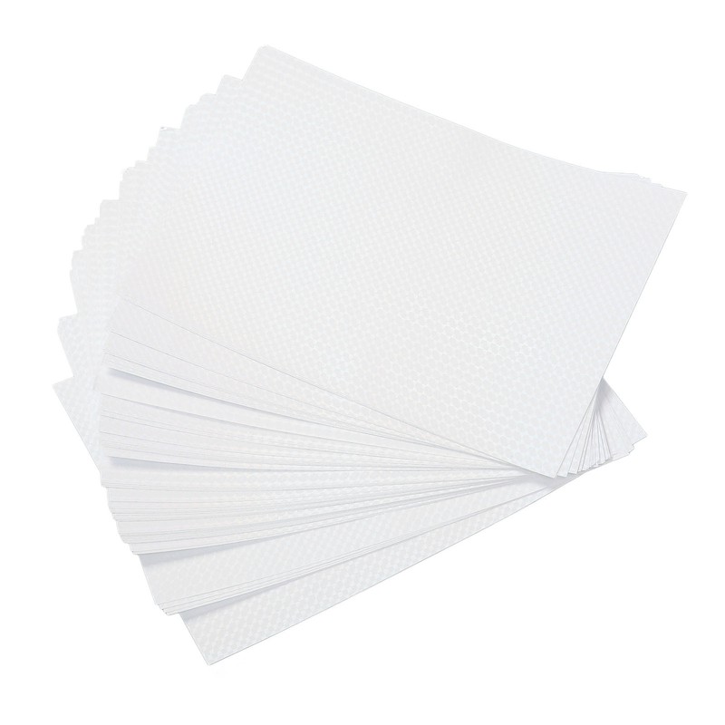 50 Sheets A4 Holographic Cold Laminate Sheet Cuttable Waterproof DIY