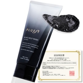 PLUEST Black Jelly Wash, Facial Cleansing Gel, Pores, Blackhead, Square Plug, No Whisking, 4.2 oz (120 g), Mother's Day Gift