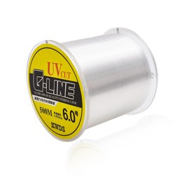 0.4 mm Nylon Monofilament Fishing Line, 500 m Transparent Fishing Line, Withstands a Maximum Tensile Force of 10 kg, Suitable for Competition Competitions, Black Pits, Bait