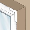 White, 20mm x 5m Cloaking Fillet uPVC Plastic Window Door